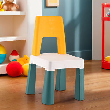 Kuber Industries Plastic Kids Chair For 2 To 5 Years | Lightweight Toddler Chair For Sitting & Studying | Up To 45 Kg Weight Cap