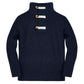 Makkrom Toddler Sweater Baby Boy Girl Turtleneck Cable Knit Sweaters Long Sleeve Christmas Outwear Spring Fall Winter Navy