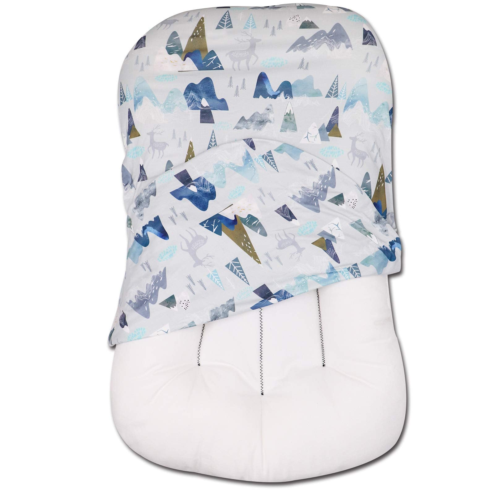 Swesen Baby Lounger Cover, Removable Infant Lounger Slipcover For Boys Girls, Ultra Soft Cover For Newborn Lounger, Snug Fitting