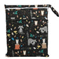 Sigzagor Wet Bag Baby Cloth Diaper Nappy Bag Reusable Washable With Two Zippered Pockets (Animal Racoon)