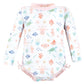 Hudson Baby Baby Girl'S Toddler Swimsuit, Pastel Sea