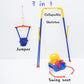 3-In-1 Swing Set Baby Jumper And Bouncers For Toddler, Baby Swing Is Suitable For Indoor And Outdoor Play, With A Foldable Metal