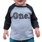 7 Ate 9 Apparel Boy'S One 1St 1 First Birthday Sketch Tee 12 Months Grey And Black