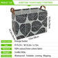 ASKETAM Kid Rectangle Magic Decor Basket Nursery Baby Gift Basket Feather Hat Book Broomstick Toy Storage Bin (Wand Owl)