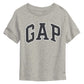 GAP Baby Boys Short Sleeve Logo T-Shirt T Shirt, Light Heather Grey B08, 3T US