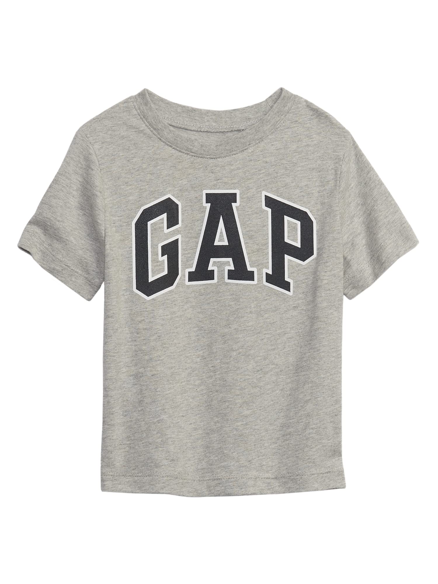 GAP Baby Boys Short Sleeve Logo T-Shirt T Shirt, Light Heather Grey B08, 3T US