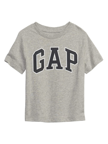 GAP Baby Boys Short Sleeve Logo T-Shirt T Shirt, Light Heather Grey B08, 3T US