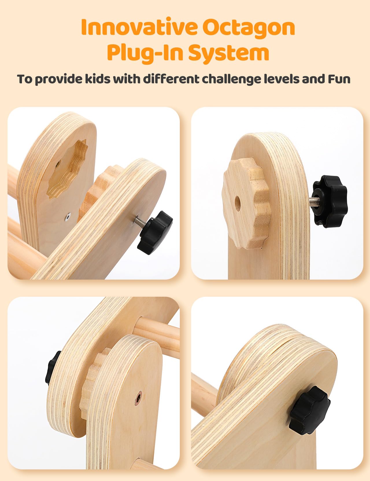 Dripex Deformable Pikler Triangle Set, Large Montessori Climbing Set With Over 20 Playing Modes, Pikler Triangle With Slide Arch