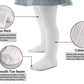 Epeius Baby Tights Little Girls Cable Knit Tights Solid Cotton Stockings Children Seamless Footed Leggings Pantyhose 4-6 Years,W