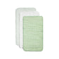 Nana Baby Burp Cloths | 100% Organic Muslin Cotton | Set Of 3 (Pistachio/Cream)