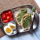 Kiddobloom Children Stainless Steel Divided Plates (2 Pc) - Frog