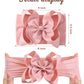 Doboi 12Pcs Big Baby Bows Baby Girl Headbands Ribbon Bow Hair Accessories Nylon Headband Bows For Baby Girls Infant Newborn Todd