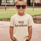 Sanixjoo Toddler Big Brother Shirt Kids Big Bro T Shirt Baby Boy Promoted To Big Brother Announcement Short Sleeve Tee(Light Kha