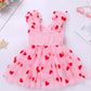 Imekis First Valentines Day Baby Girl Outfit: Toddler Valentines Day Dress Newborn Romper Tulle Tutu Infant Cupid Outfit Fairy D