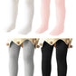 Century Star Baby Tights Toddler For Girls Solid Knit Socks Soft Cotton Infant Leggings Warm Stockings Newborn Pants 4 Pairs Whi
