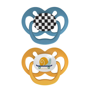 Dr. Brown'S Advantage Baby Pacifiers, 6 -18 Month, Blue, 2 Count