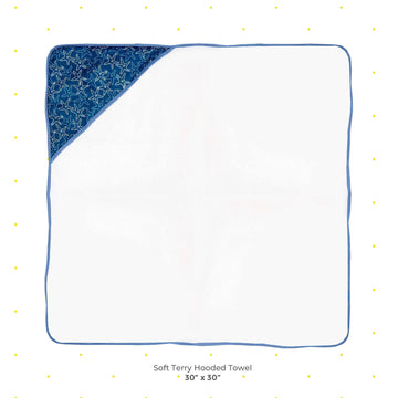 Spasilk Baby 2 Pack Soft Terry Towel With Muslin Printed Hood