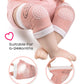 Bosoner Baby Knee Pads For Crawling: Anti-Slip Infant Knee Pads For Crawlers - 5 Pairs Leg Warmers For 6-24 Months