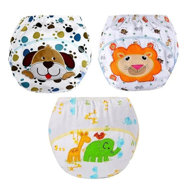 Smile Baby Training Pants For Babies Pull Up Unisex Trainers. (In, Age, 12 Months, 18 Months, Regular, Dog,Lion,Elephant Multi)