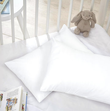 Uomny Toddler Pillowcases For Girls 13X18 12X16 14X19 Baby Pillow Case 2 Pack Small Pillow Covers For Travel Pillow White