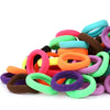 300Pcs Kids Toddler Hair Ties For Girls - Cotton Baby Hair Ponytail Holders - Tiny Seamless Elastic Hair Bands, Enough Soft And