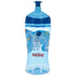 Nuby Printed Kids Pop Up Sipper Water Bottle 12Oz, 2 Count Blue