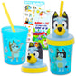 Bluey Sippy Cup Set For Kids - Bluey Drinking Cups Bundle With 2 Bluey Leak-Proof, Bpa-Free Sippy Cups With Lid And Straw Plus S