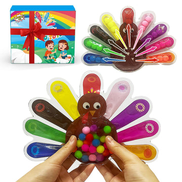 GYsomer Color Sorting Toys, Squeeze Sensory Fidget Toys for Toddlers, Fine Motor Skills Sensory Toy, Montessori Learning Toys fo