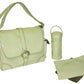 Kalencom Laminated Buckle Bag, Cream Corduroy