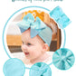 Doboi 20Pcs Baby Girls Bows Headbands Nylon Hairbands Ribbon Bow Elastic Hair Accessories For Newborns Infants Toddlers And Kids