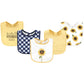 Hudson Baby Unisex Baby Cotton Bibs, Sunflower, One Size