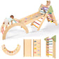 Aiwo Pikler Triangle Set 7In1 Montessori Toddler Climbing Toys Indoor, Climbing Toys For Toddlers 1-3 Inside, Baby Climbing Gym