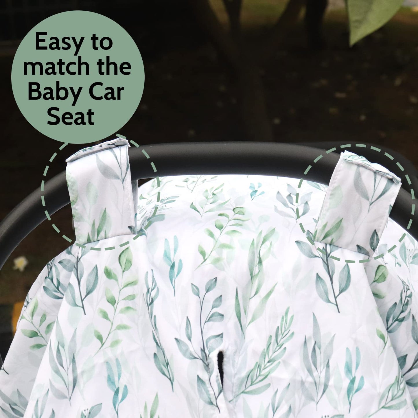 Dilimi Car Seat Covers For Babies, Peekaboo Opening Infant Car Seat Canopy For Baby Boys Girls, 2 In 1 Mom Nursing Breastfeeding