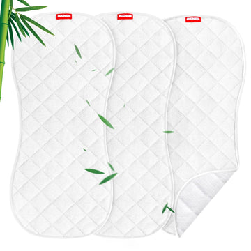 Moonsea Quilted Thicker Changing Pad 3 Pack Waterproof, Fit For Changing Pads Non-Slip Back Design Reusable Pads Machine Washabl