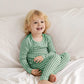 Avauma Baby Boys Girls Pajama Set 6M-7T Kids Cute Toddler Snug Fit Pattern Design Pjs Cotton Sleepwear (Check.Green.Js)