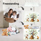 Clastyle Woodland Animals Bear Fox Raccoon Tree Baby Gift Storage Basket Deer Owl Collapsible Rectangular Shelf Basket Toy Book