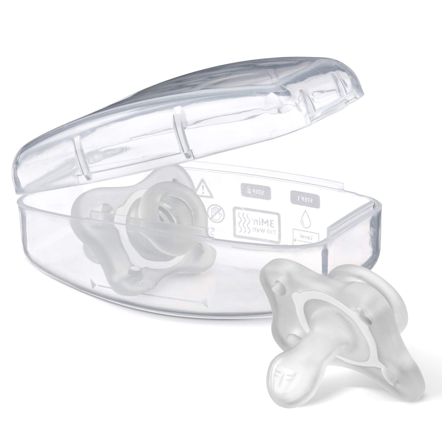 Chicco Physioforma 100% Soft Silicone Mini One Piece Pacifier For Babies 0-2 Months | Bpa & Latex Free | Reusable Sterilizing Ca
