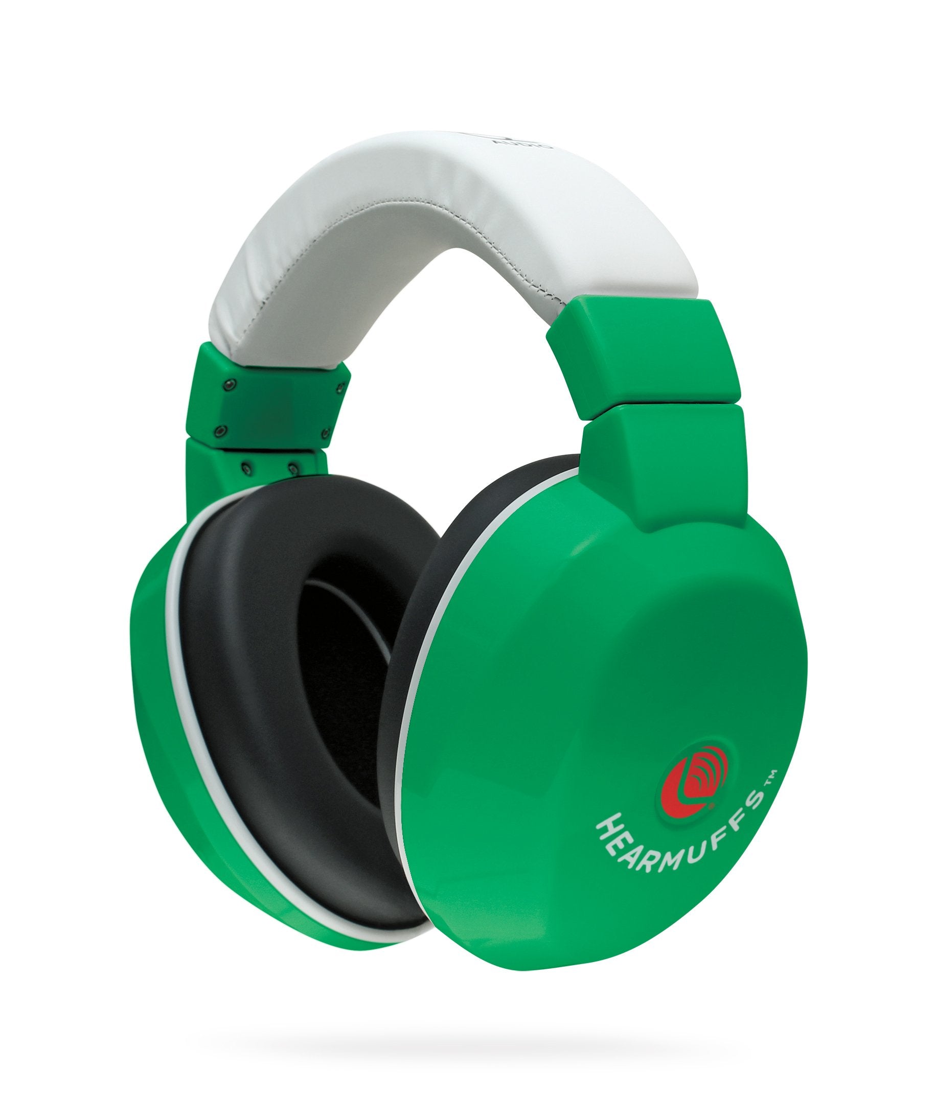 Lucid Audio HearMuffs Kids Hearing Protection Green/White (Over-the-ear Sound Protection Ear Muffs Ages 5+)