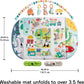 Fisher-Price Activity City Gym To Jumbo Playmat, Infant To Toddler Activity Gym With Music, Lights, Vehicle Toys And Extra-Large