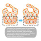 Pandaear 3 Pack Super Light Weight Baby Bib, Waterproof, Washable, Stain Oil And Odor Resistant 12-48 Months (Girl)