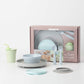 Miniware Little Foodie Set With Cereal Bowl, Sandwich Plate, My First Cutlery Set, 1-2-3 Sip Cup, And Detachable Suction Foot Fo