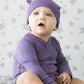 Babysoy Modern Single Knot Hat Beanie - Cotton Rayon From Bamboo Baby Cap (0-6 Months, Wineberry)
