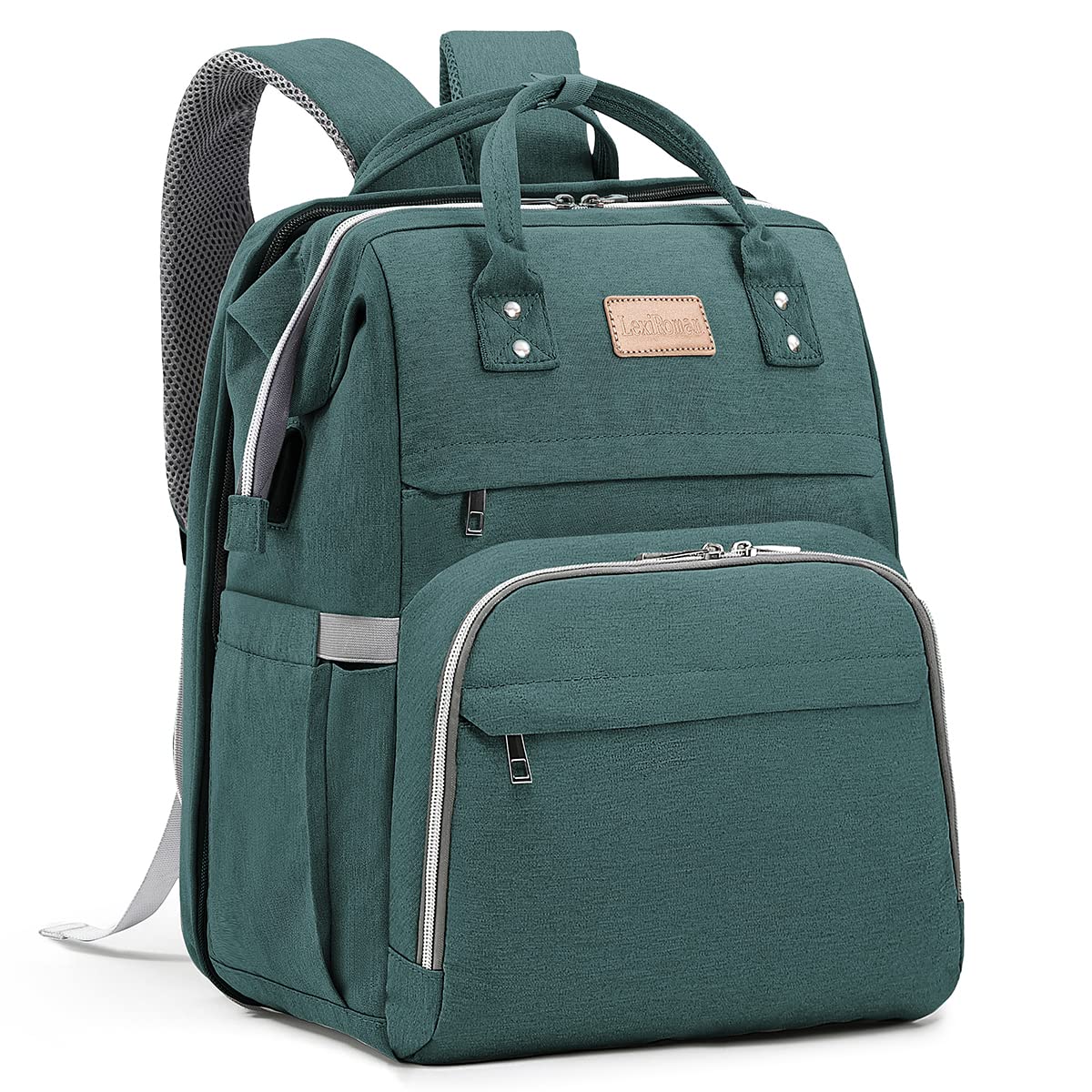 Lexiroman Diaper Bag Backpack, Multifunction Travel Back Pack Maternity Baby Changing Bags, Large Capacity, Waterproof And Styli