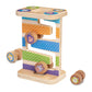Melissa & Doug First Play Wooden Safari Zig-Zag Tower with 4 Rolling Pieces