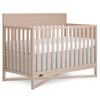 Dream On Me Owen 5-in-1 Convertible Full-Size Baby Crib in Almond Butter, GreenGuard Gold & JPMA, Converts to Toddler, Day, & Fu