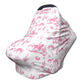 Cowboy Western Pink Baby Stuff Car Seat Cover for Baby Cactus Carseat Covers for Girl Boy Stretchy Soft Breathable Breastfeeding