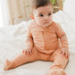Vaenait Baby Toddler Boys Girls Solid Footie Pajama Cozy Modal Milkorange 6-9M