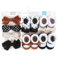 Hudson Baby Infant Girl Headband And Socks Giftset, Classic Neutrals, One Size
