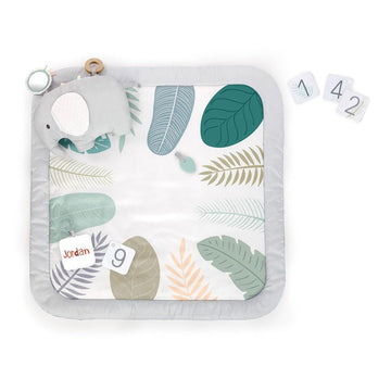 Ingenuity Sprout Spot Baby Milestone Tummy Time Activity Mat And Play Gym Unisex Ages 0+ Months 40 X 40 Inches