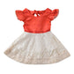 Baby Girl Moana Fancy Dress Romper Sister Matching Ruffle Lace Outfits Costume (4-5 Years, Dress)